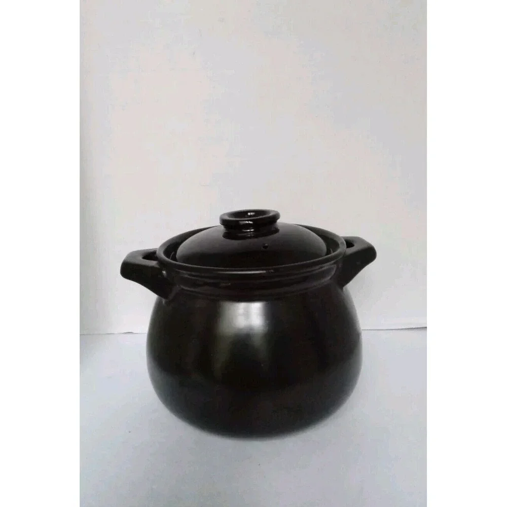 Clay Pot‎ Casserole Dish with Lid, Ceramic Cookware, Soup Stew Pot
